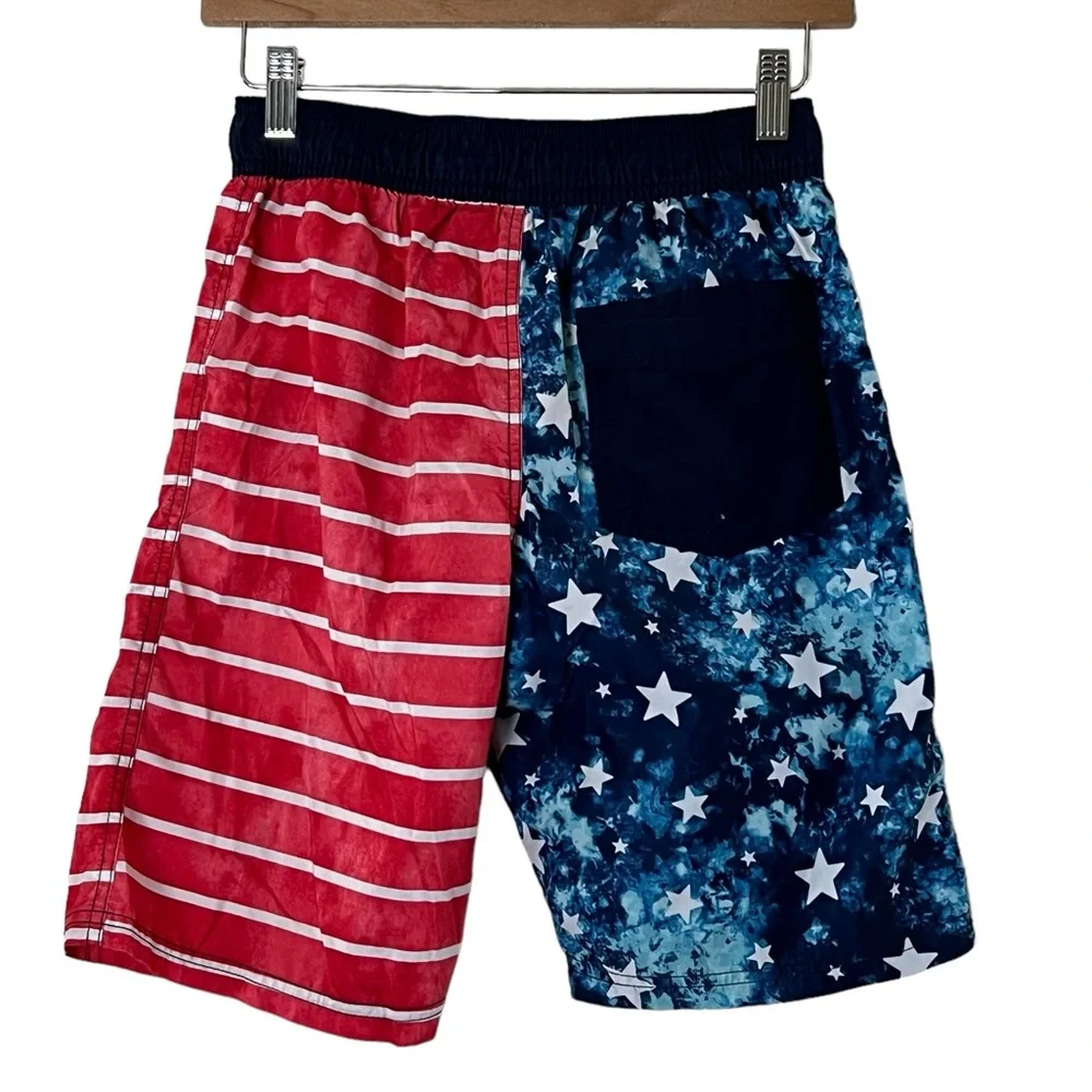 Cat & Jack | Patriotic American flag swim trunks boy’s size large 12/14